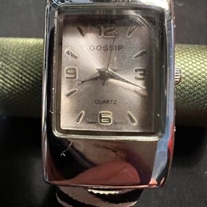 Vintage GOSSIP Zebra Print Cuff Watch